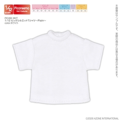 �ްٳ�� �ߺưӻ��� PIC496-WHT 1/12 �ޯ�޼ٴ��T��� Plain �ܲ�