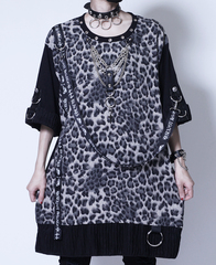 CUSTOM PUNKISH LOGO BELT LEOPARD ڲ԰ Ŀ {ˮ