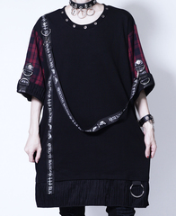 PUNKISH LOGO BELT CHECK ڲ԰ Ŀ {