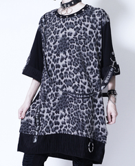 PUNKISH LOGO BELT LEOPARD ڲ԰ Ŀ {ˮ