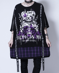 DEVIL IN ME SHOULDER ZIP & LOGO LINE ڲ԰ Ŀ {~{