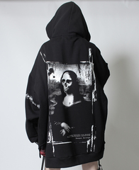 SKULL MARIA SKULL CROSS HIGH NECK HOOD ZIP �߰� ��