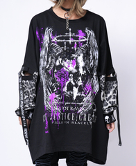 JUSTICE CREATED BONDAGE LEOPARD SLEEVE ��Ŀ� ���{ˮ����~���{��