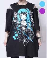Shoulder Zip Big Cutsew �Œe BODY �� Print Color ��+���F