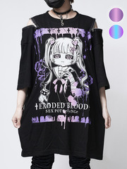 Shoulder Zip Big Cutsew Eroded Blood 