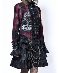 Custom Vandal Queen Check Gauze Frill Onepiece BODY ��+�������@Print Color ��