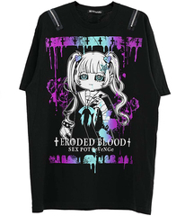 Shoulder Zip Big Cutsew Eroded Blood 