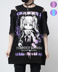 Shoulder Zip Original Cutsew Eroded Blood 