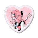 『恋せよまやかし天使ども』 ハート型缶バッジ デザイン F