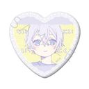『恋せよまやかし天使ども』 ハート型缶バッジ デザイン H