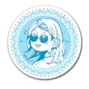 『恋せよまやかし天使ども』 レザーバッジ (丸形) デザイン B