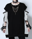 CUSTOM BONDAGE WRIST SHOULDER ZIP カットソー