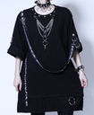 CUSTOM PUNKISH LOGO BELT BLACK ڲ԰ Ŀ