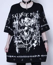 SATANIC PUNK PUNKISH DETAIL LOGO LINE ޯ Ŀ